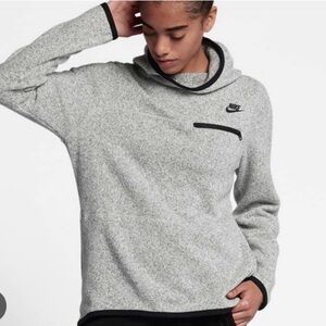 Nike Heather Gray Fleece Hoodie